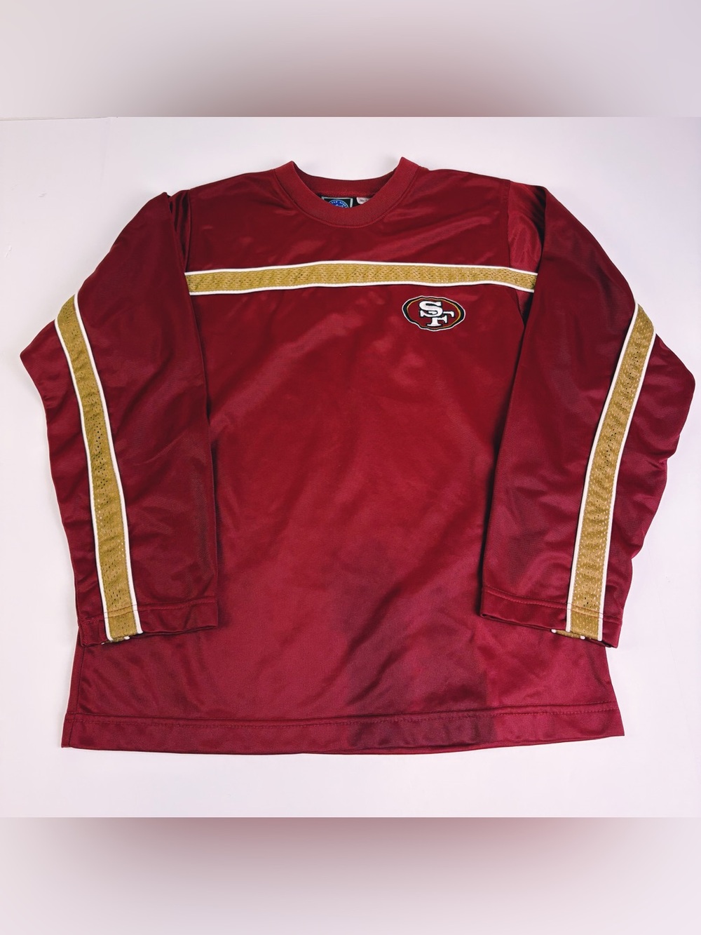 San Francisco 49ers Pro Tuff Shirt Youth L
14/16 NFL Red/Maroon Gold Long Sleeve